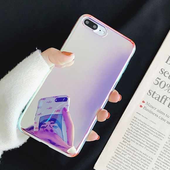 NEW iPhone X/XS/7/8/7+/8+ Laser Mirror Case - Picture 3 of 8